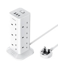 Tessan 12 Gang Extension 3 USB 2m 13A TPS04-UK-C