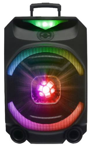 [28147] N-Gear FLASH1550 15'' Portable Karaoke Disco Speaker with Wireless Mic BT USB & LED Effects