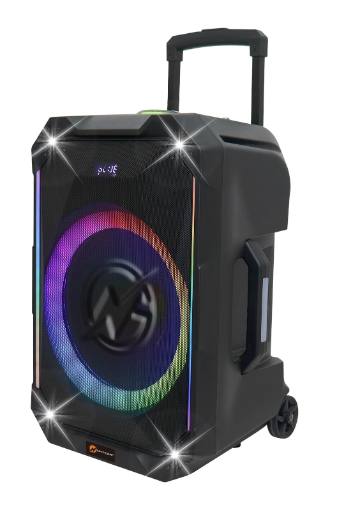 [28150] N-Gear FLASH1040 10'' Portable Karaoke Speaker with 1x Wireless Mic LED Lights USB & BT