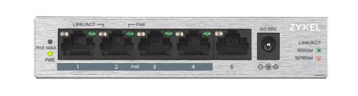 [28116] Zyxel Switch PoE Gigabit 4PoE 60W GS1005-HP UK Plug