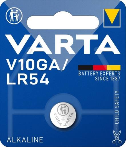 Varta Alkaline V10GA (LR54) Coin Cell Battery (1pc)