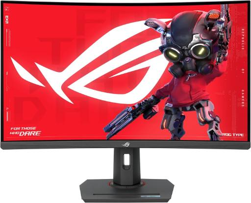 [27942] ASUS Monitor ROG Strix Gaming 32" 2K QHD 280Hz VA Curved 1500R HDR400 Gaming-AI ELMB SYNC DP HDMI USB-C PD XG32WCMS