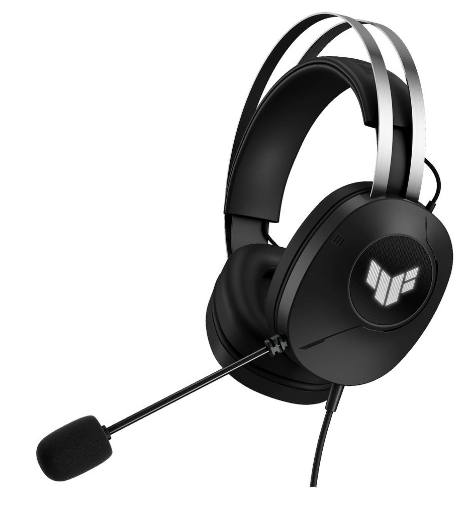 [27925] ASUS Gaming Headset TUF Gaming Wired USB-A Lightweight Design TeamSpeak-Certified Microphone TUF Logo Lighting H1 Gen II A302 Black