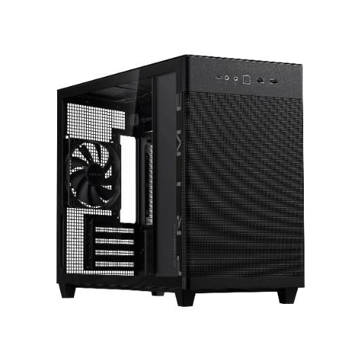ASUS PC Case mATX Tempered Glass Panel USB-C PRIME AP201 Black