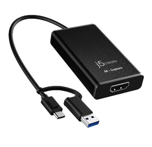 [27905] j5create Capture Card HDMI to USB-C/A 2K Windows/Android JVA11