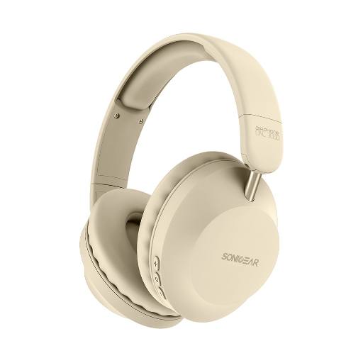 [27810] SonicGear Headphones Bluetooth AIRPHONE DNC3000 Cream
