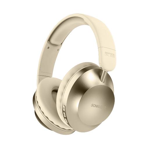 [27811] SonicGear Headphones Bluetooth AIRPHONE DNC3000 Champagne Gold