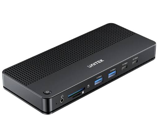 Unitek D1104A USB-C 13in1 8K Triple Display Docking Station USB3.2 & 2.5G Lan