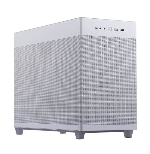 ASUS PC Case Prime mATX Quasi-Filter Mesh Tool-Free Side Panels 1x Pre-Installed Fan USB-C AP201 Mesh White