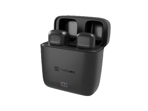 [27674] Natec Wireless Wearable Microphones for Contect Creators USB-C HOPPER LAVALIER