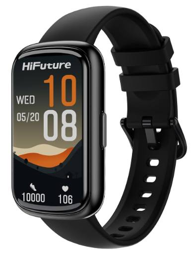 [27480] HiFuture EVO2 Black IP68 SmartWatch with Step Count, Heart Rate & Blood Oxygen Monitor