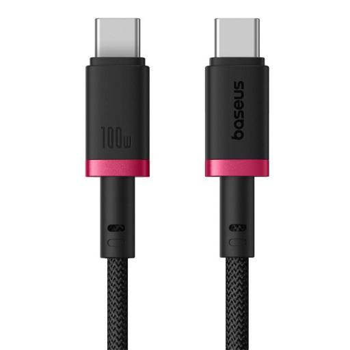 Baseus Cable USB-C to USB-C Dura Braided 2.0m 100W Black+Red