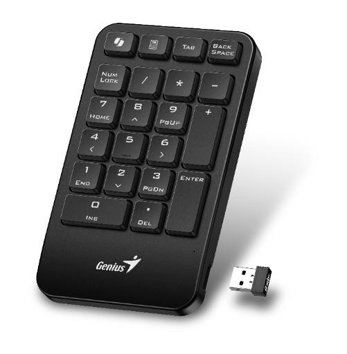 [27412] Genius Keyboard Numeric Pad Wireless AI w/Palm Rest NumPad 1000