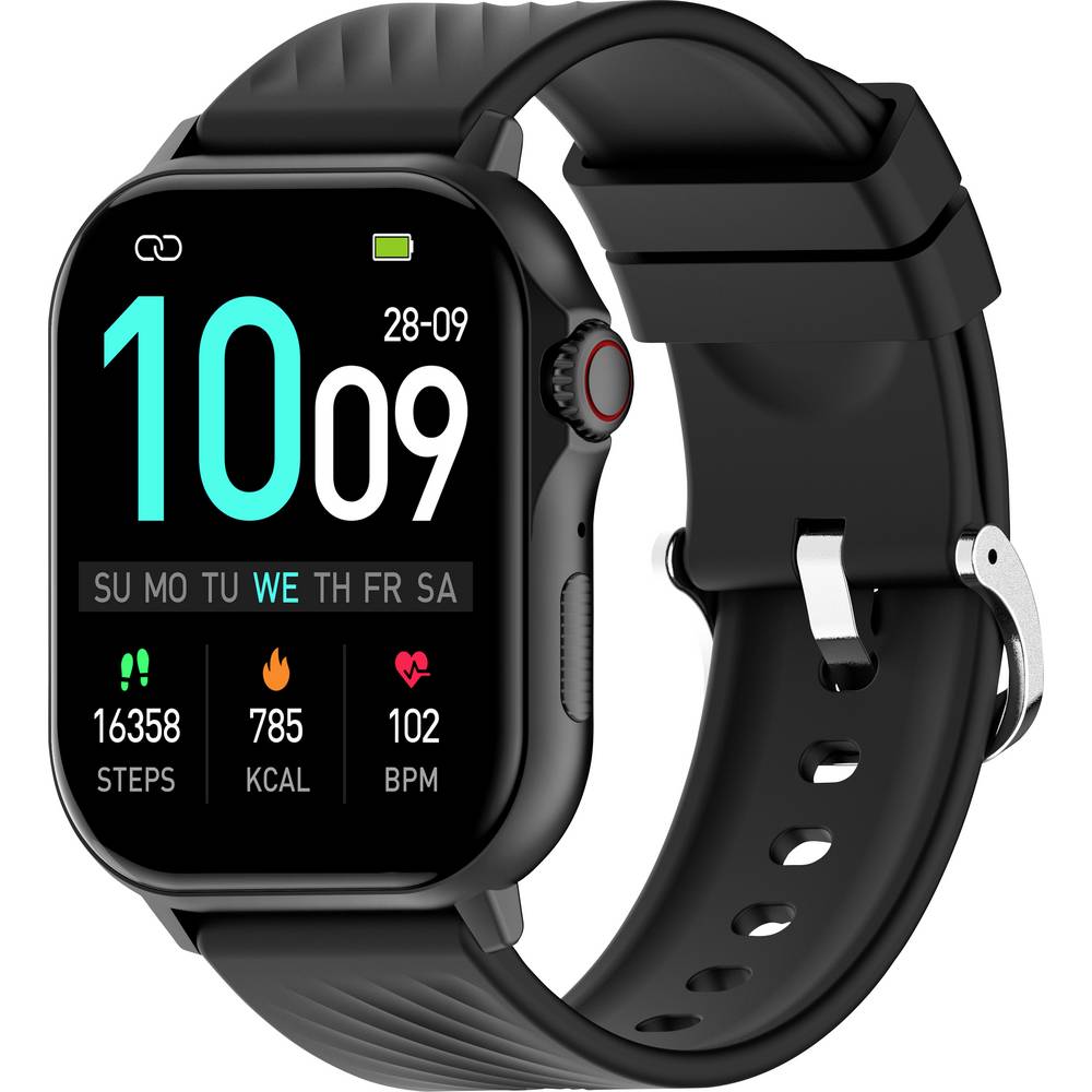 [30634] Denver Smartwatch with Call Function, Blood Pressure, GPS, SWG-159B Black