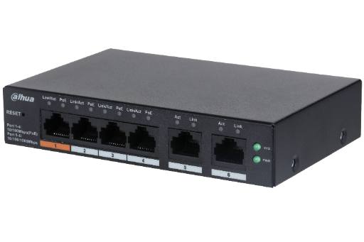 [27290] Dahua PoE Cloud Gigabit Switch 4port +2UP 60W CS4006-4GT-60