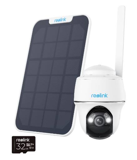 [27225] Reolink BP4G G430 5MP PTZ (GO PT Plus) Outdoor Battery Camera Bundle Includes Solar Panel + 32GB SD