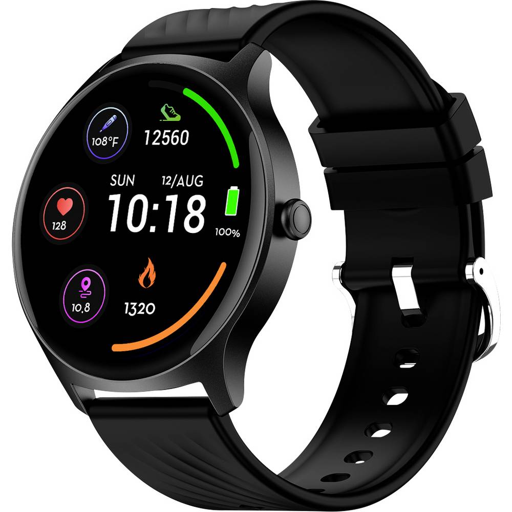 [30632] Denver Smartwatch with Call Function, Blood Pressure, SWC-387B Black