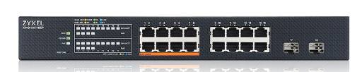 Zyxel Switch PoE Multi-Gig 2.5G Cloud Managed 8PoE + 8RJ45 + 2SFP+ 180W XMG1915-18EP