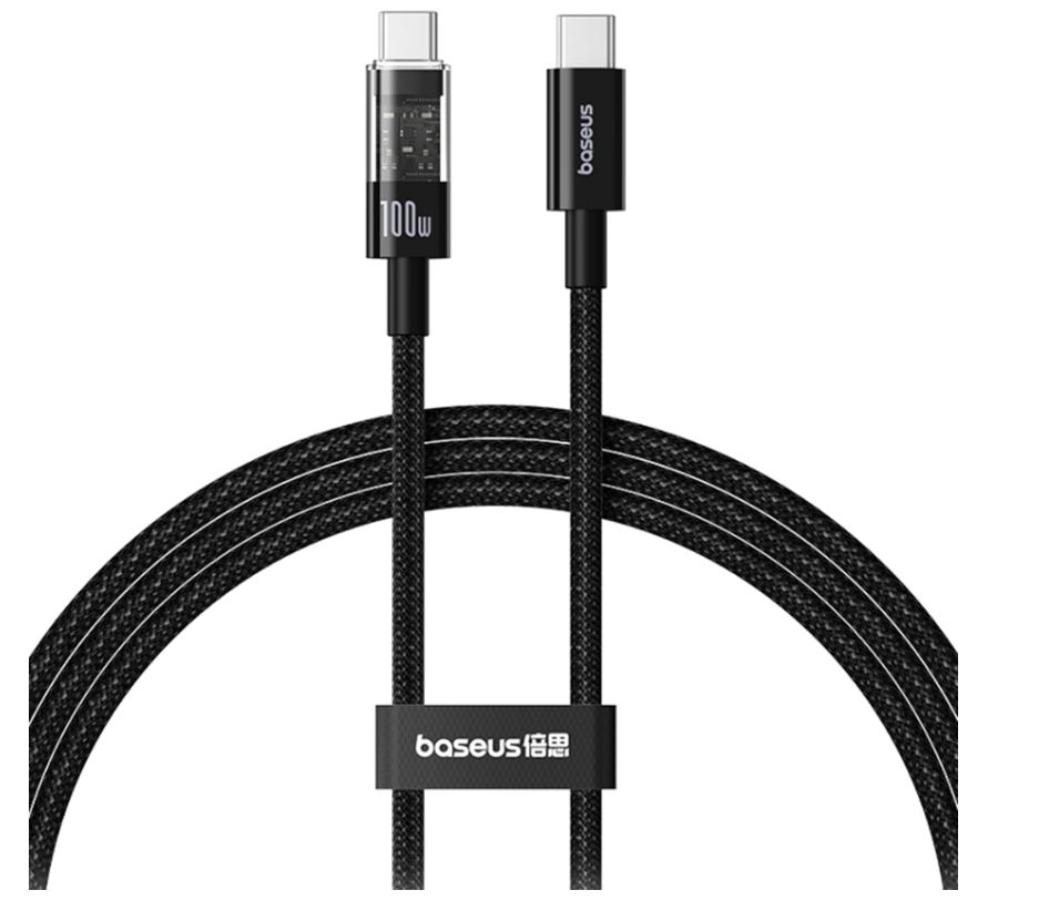 Baseus Cable USB-C to USB-C Gem Series 100W 2.0m Black