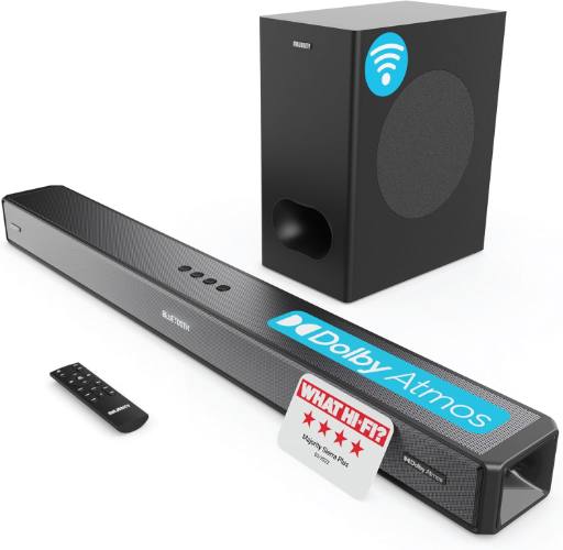 [27114] Majority SIERRA PLUS Soundbar 400W 2.1.2 Dolby Atmos Wireless Subwoofer 3xHDMI BT-USB (UK)
