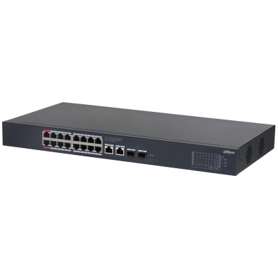 [27088] Dahua PoE Gigabit Switch 16ports+2UP+2SFP 240W CLloud Managed CS4220-16GT-240