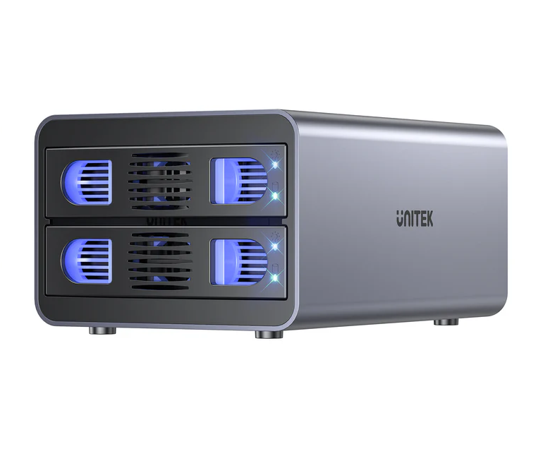 [27069] Unitek USB-C 2-Bay External SATA HDD Enclosure with RAID S1308C