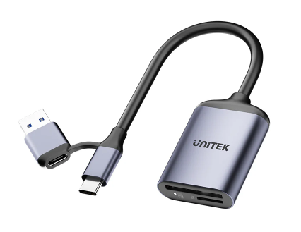 [27071] Unitek R1018E Super Fast Card Reader Up to 312mb/s USB-A/C Supports SD/MicroSD
