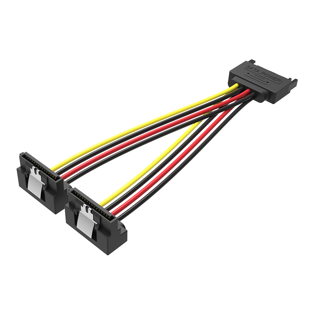 [27006] Vention IT Cable SATA 15P M to 2x15P F Power Splitter 0.15m KDBBB