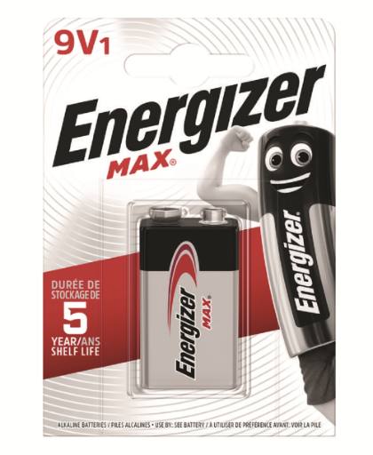 [30329] Energizer Batteries Alkaline 9V (1pc) Alkaline MAX