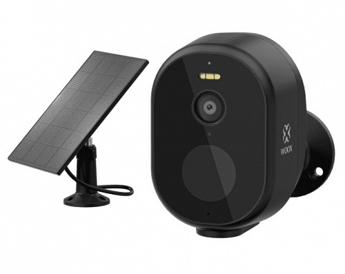 [26896] WOOX Camera Battery Outdoor 4MP + Solar (Bundle) R4253 Black