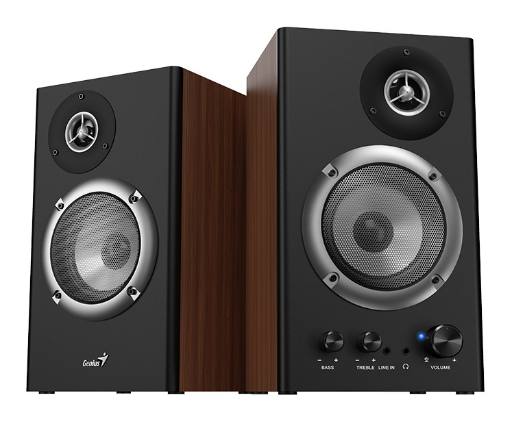 [26590] Genius SP-HF1200B 2.0 PC Speakers 36W RMS Wood