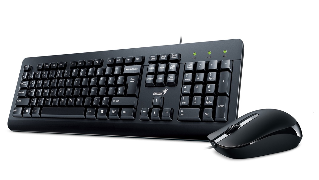 Genius Keyboard-Mouse Set Wired KM-160 English