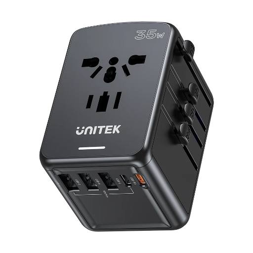 Unitek P1121A Universal Travel Wall Charger 35W 2xUSB-C + 3xUSB-A