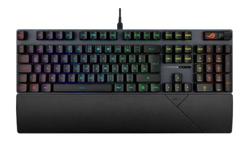 ASUS ROG Strix Scope II RX Mechanical Gaming Keyboard 104 RX Red Keys with Wrist Rest IP57