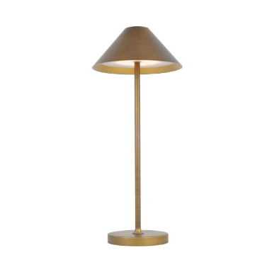 [26291] KELU LIBERTY USB-C Rechargeable IP54 Aluminium Table Lamp 240LM 4000mAh Bronze