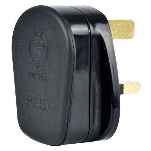 [30266] Mercury POWER Mains Plug UK 13A Fuse Black 429.802UK
