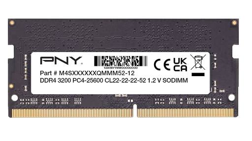[26266] PNY RAM SODIMM DDR4 3200MHz CL22 8GB Notebook Memory