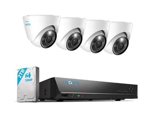 [26191] Reolink KIT 8xChNVR+4x12MP Dome+2TB NVR RLK8-1200D4-A