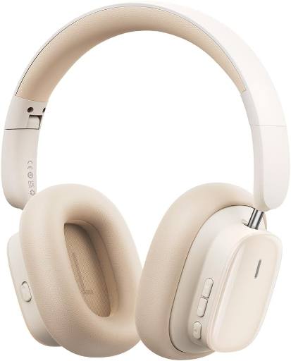[26149] Baseus Wireless Headphones Over Ear ANC Bowie H1i White