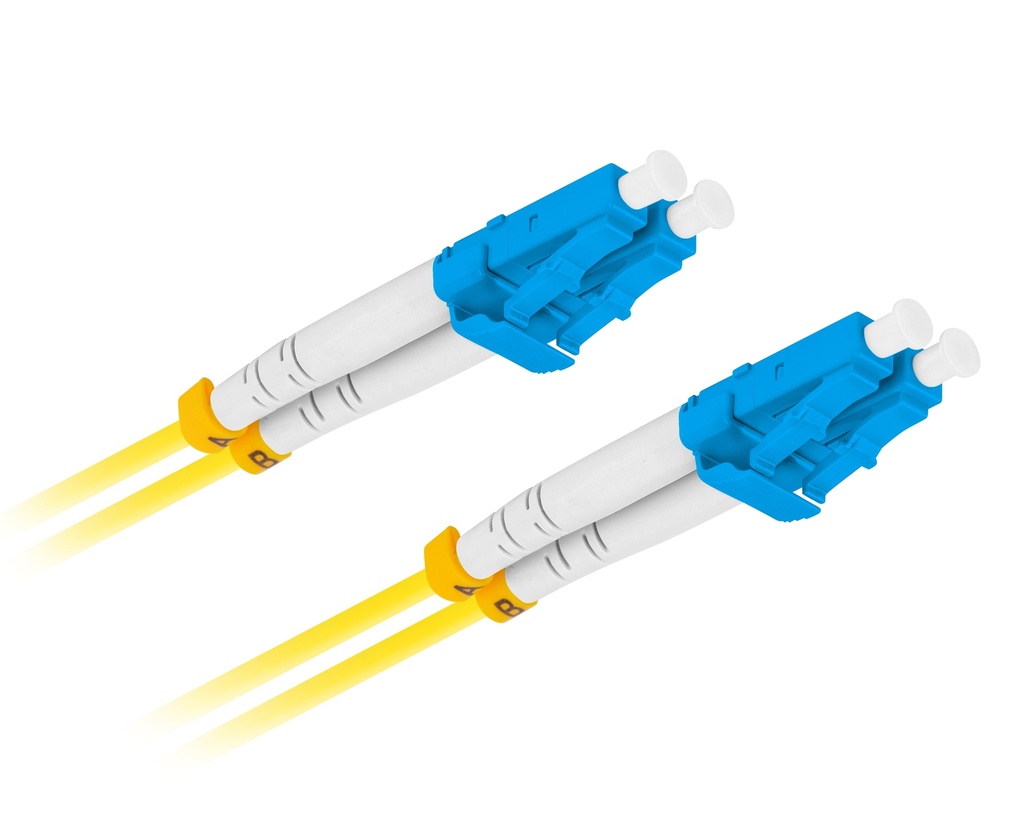 [26091] Lanberg Fiber Optic Patch Cord SM LC/UPC-LC/UPC Duplex LSZH 1.0m