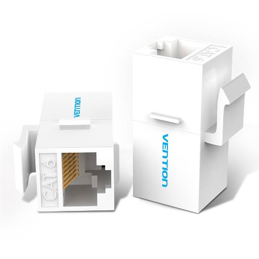 Vention NETWORK Keystone Jack CAT6 UTP Coupler White IPGW0