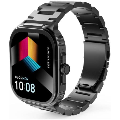[30153] HiFuture Luxury Sport SmartWatch ULTRA 3 Pro Stainless Steel AMOLED Black