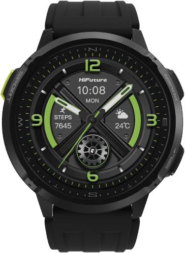 [30155] HiFuture Adventure GPS SmartWatch with AMOLED & Compass MIX3 Black