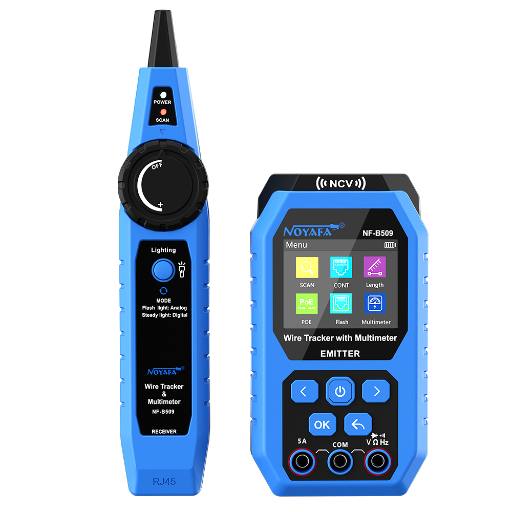[26027] Noyafa Wire Tracker & Digital Multimeter with Cable Length Measurement, PoE Testing, NCV Detection, and LCD Display NF-B509