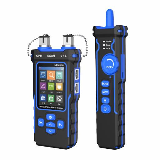 [26026] Noyafa Multi-Function Cable Tester with RJ11/RJ45, PoE, Fiber Optic OPM/VFL, NCV & Cable Length Measurement NF-8508
