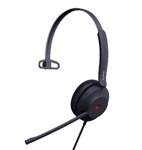 [25979] Yealink Headset Wired USB Dual-Mic Noise Cancelling USB-A UH37 Mono Teams
