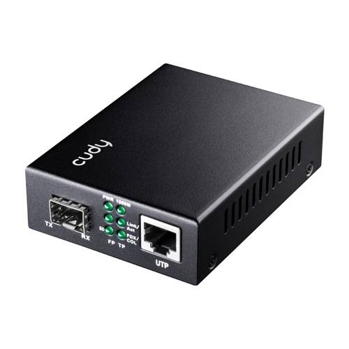 [25972] Cudy Fiber Media Converter SFP Slot to Gigabit Ethernet RJ45 with PoE MC220P