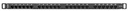 Lanberg Patch Panel 24-Port 0.5U 19" CAT6 UTP Black