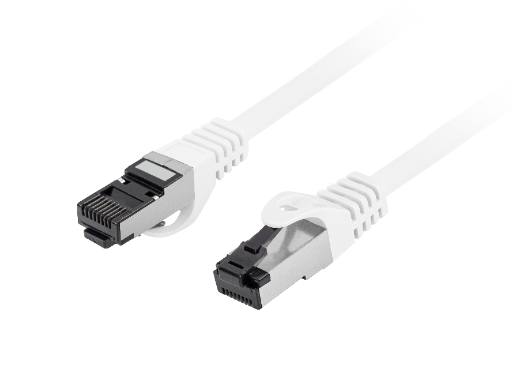 Lanberg Patch Cable CAT8.1 S/FTP CU LSZH 0.5m White