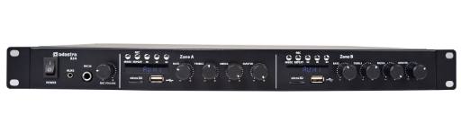 [25847] Adastra A14 2 x Independent Stereo Zones Amplifier x 200W per Zone & 2x Media Players BT/USB/FM 953.414UK